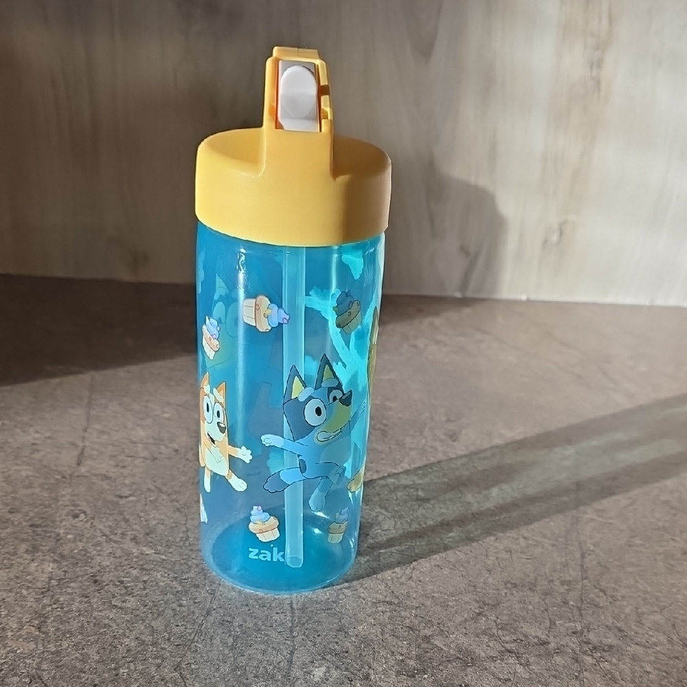 (J63) Zak Designs Blue and Yellow Kids Drink Cup